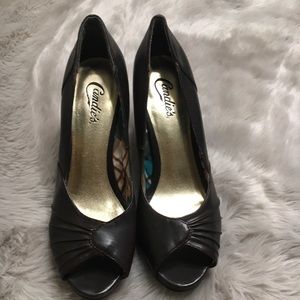 Candies Peep Toe Heels